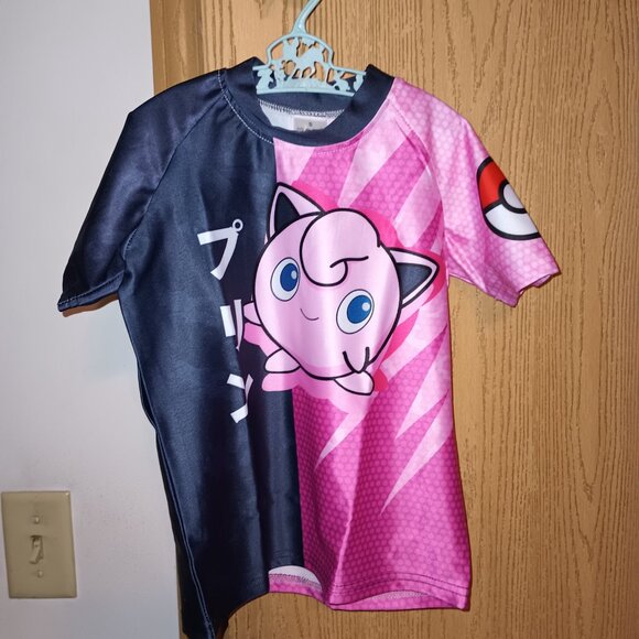 NEW Kid's 2024 Summer Jigglypuff Attack Pokémon Cartoon T-Shirt Small - Picture 3 of 5